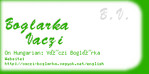 boglarka vaczi business card